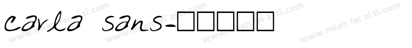 carla sans字体转换